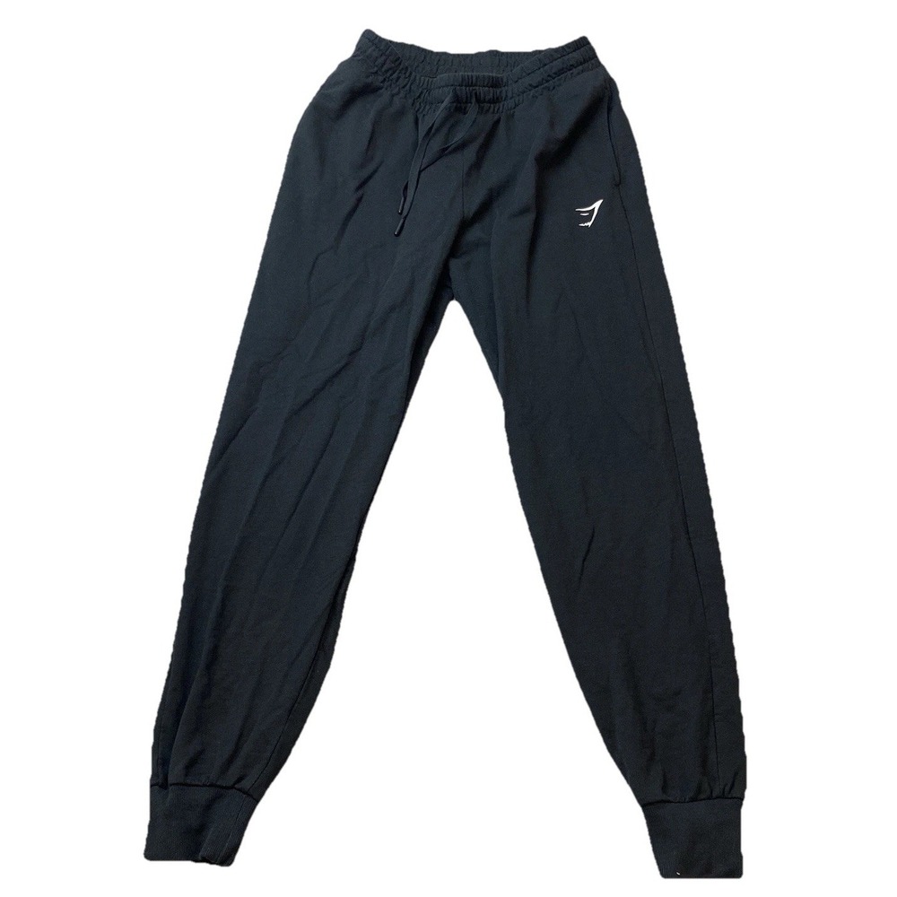 Gymshark Joggers Womens Black Size SMALL Training Sweatpants Pockets GLJG4649